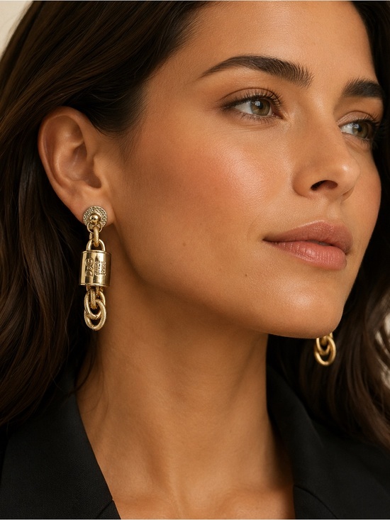 Dolce & Gabbana Jewelry - Dolce & Gabbana gold-plated steel ingot bar earrings